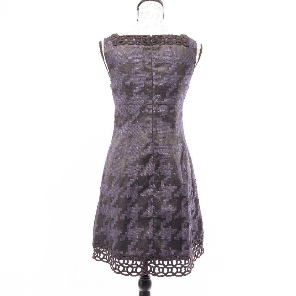 Anna Sui Metallic Jacquard Houndstooth Dress - Picture 3 of 9